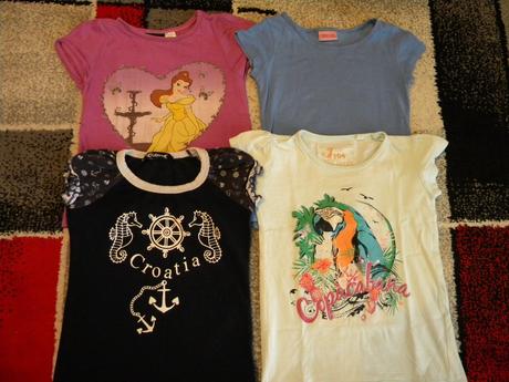 Trička vel.104 zn.1x cheerokee,1 x h & m ,1 x okay, h&m,104