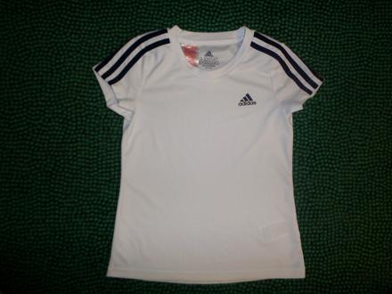 Bílé funkční tričko adidas 9-10 let, 140