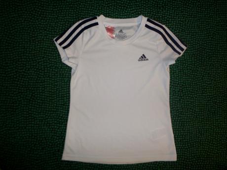 Bílé funkční tričko adidas 9-10 let, 140