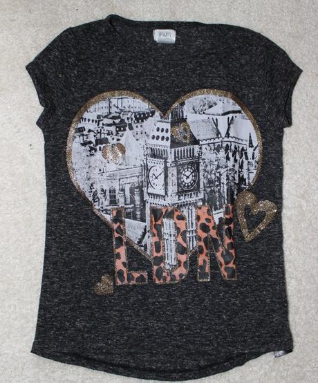 Op768. melírované tričko 8-9 let, f&f,134