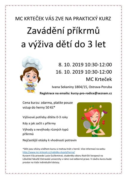 Kurz o příkrmech Ostrava