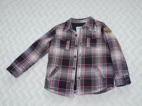 Kostkovana prosivana bunda od 77kids-americky styl, 128