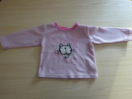 Fleesová mikina s kočkou, vel. 92, 92