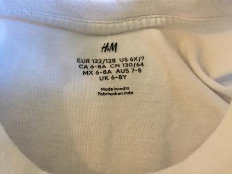 Dvě trika h&m - fotbal, h&m,122