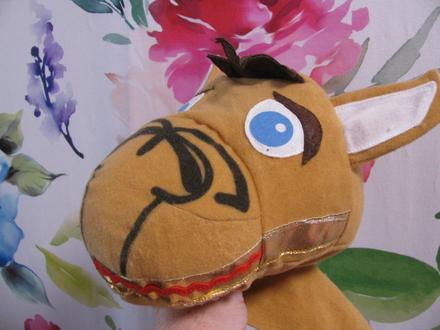 Karnevalový kostým, maska oslík,