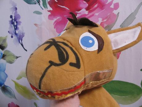 Karnevalový kostým, maska oslík,