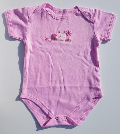 C307	dívčí body s krátkým rukávem beruška vel. 80, early days,80