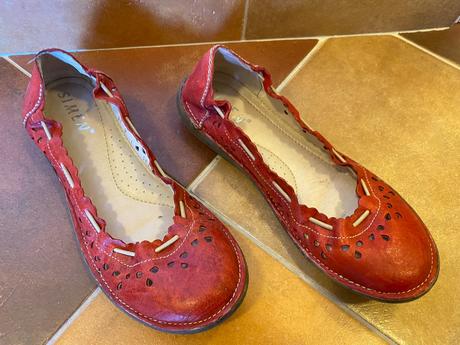 Dámské kožené baleríny - simen, 38