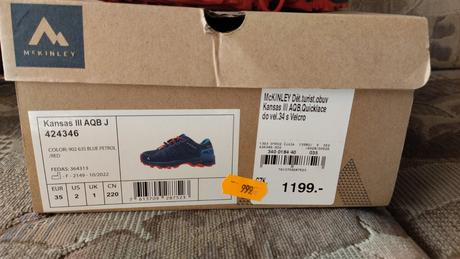 Pěkné turistické boty 35,mckinley, v záruce.noseny, mc kinley,35