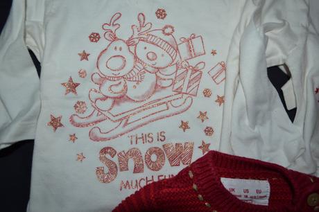 3x trička 56-62 vánoční motiv, 62