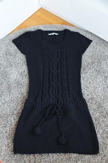 Pletené minišaty / vesta, c&a,xs