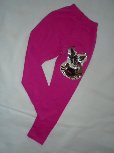 Leginy zajíc měnící měnivé flitry vel 134/140, 128 / 134 / 140