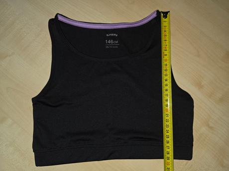 Tílko crop top černý sinsay, sinsay,146