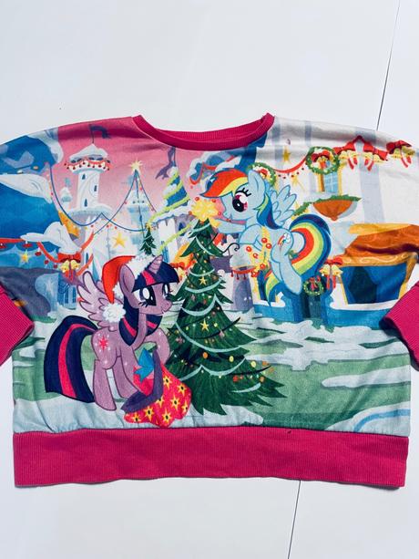 Mikina slabá crop top - v.6/7 let my little pony, 122
