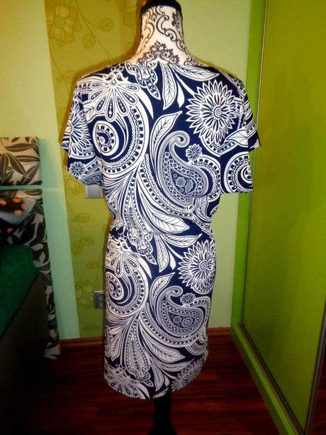 Krásné modrobílé letní šaty, gate,xl