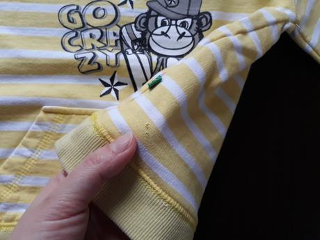 Pruhovaná mikina s opicí, ergee,86