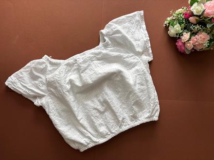 Top letní s madeirou vyšíváním - v.12/13 let, primark,158