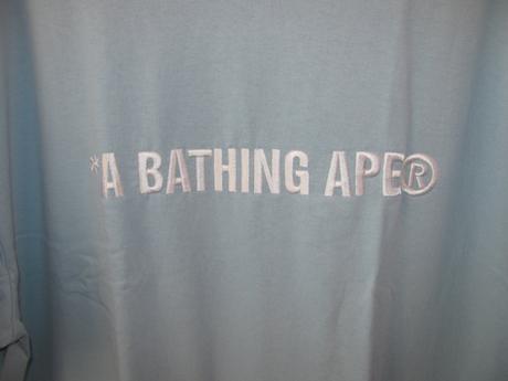Pánské modré bavlněné tričko a bathing ape, xxxl