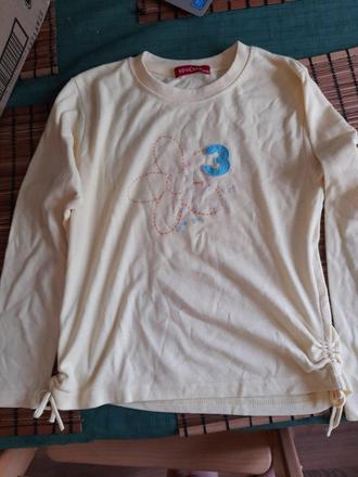 Tričko žluté dole řasené, 146