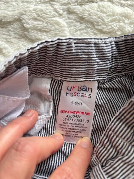 Kraťasy pruhované- v.5/6 let chlapecké, urban rascals,116