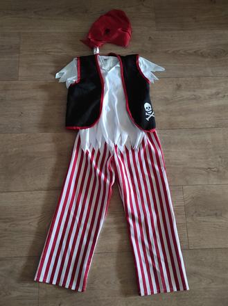 Karnevalový kostým h&m pirát vel. 122/128, 
