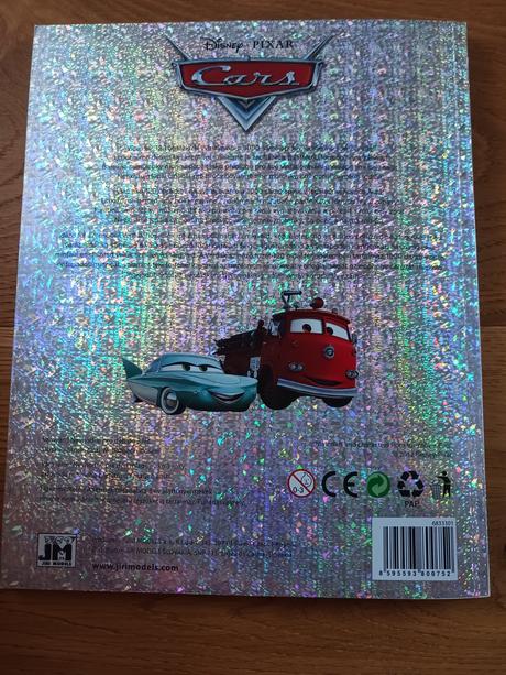 Velká cars kniha nálepky+omalovánky,