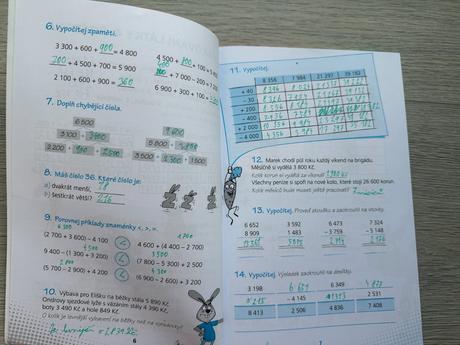 Vyplňovací sešity - 5. třída, matematika, čj, 4 ks,