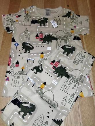 Letní pyžamo s dinosaury 122/128, lindex,122