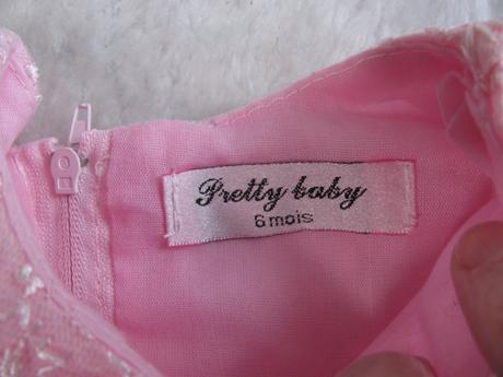 Krásné růžové sváteční šaty, pretty girl,68