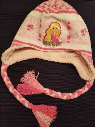 Dívčí zimní čepice, barbie,104