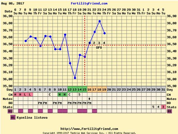 Bazální teplota, připadá vám graf normální?