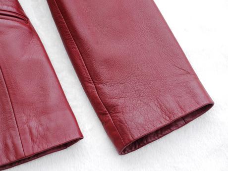 Cervene kozene sako, mango,38