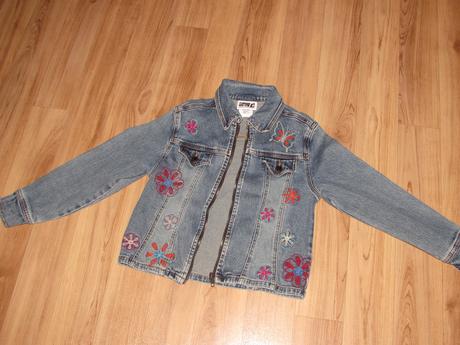 Džínová bunda vel. 7 let, 128