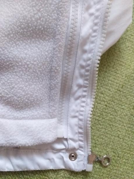 Bílá větrovka/lehká bunda s flískou vel. xl/xxl, xl