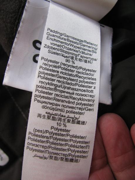 Zimní černá bunda s kapuci v límci, wedze,134