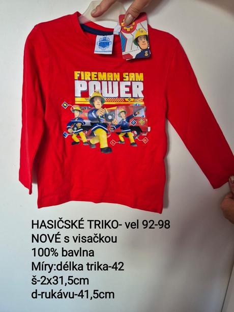 Hasičské triko- vel.92, 92