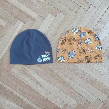 2x čepice tom a jerry  54 cm, 116 / 122