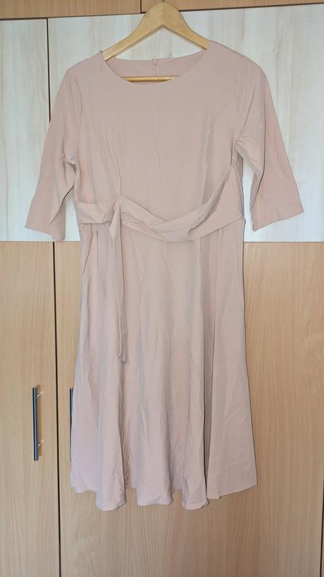 Ka612 krásné meruňkové elegantní letní šaty vel. m, m