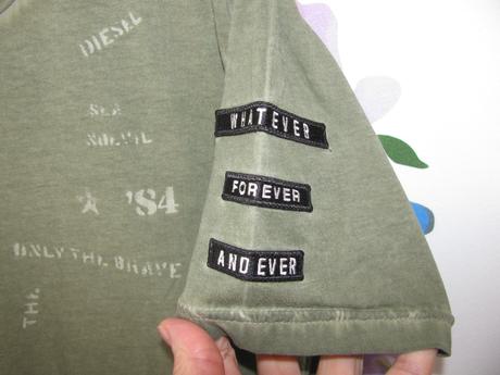 Dětské olivově zelené tričko / unisex, diesel,158