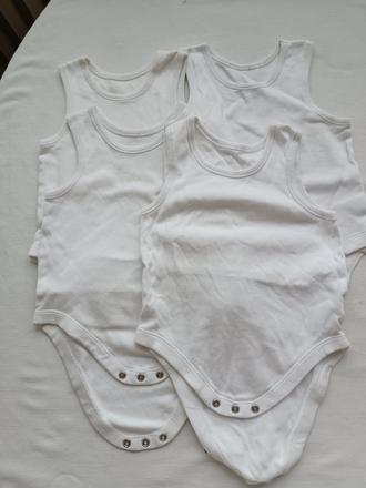 Dětské body bez rukávů, 80