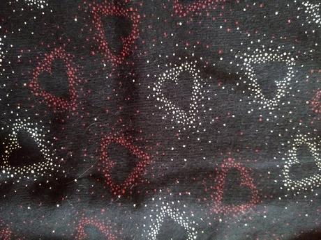 Černé šaty se srdíčky, f&f,122