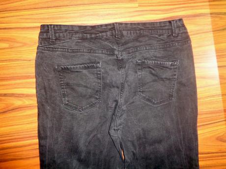 Luxusní tmavošedé strečové šisované rifle, c&a,46