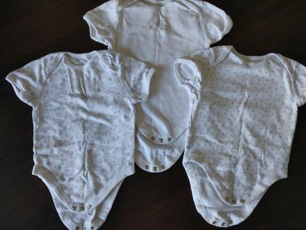 3x body krátký rukáv 12-18 měsíců bez vad, f&f,86