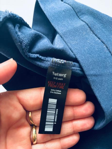 Legíny modré - v.9/10 let, nutmeg,140