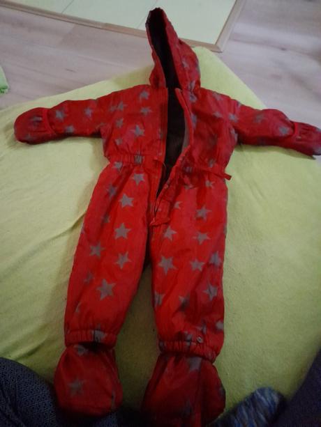 Červená kombinéza na zimu na holčičku, cherokee,98
