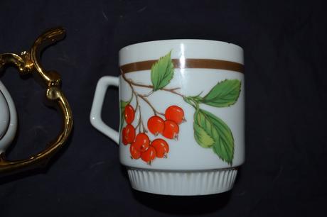 2x retro  hrnek a pítko czechoslovakia, 