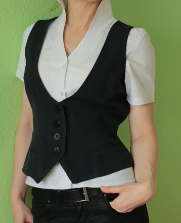 Klasická dámská vestička s vlasovým proužkem,l- 40, cmp,l