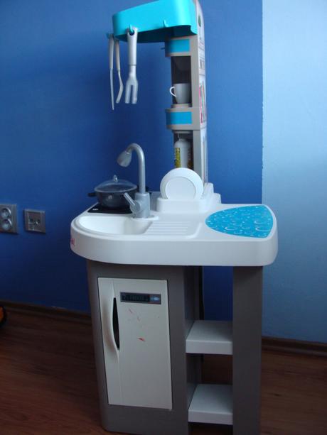 Smoby kuchyňka tefal bubble modro-šedá,