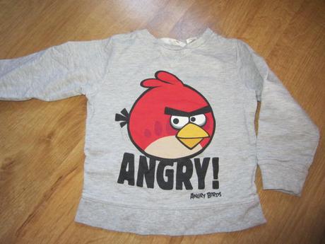 Mikina angry birds, h&m,98