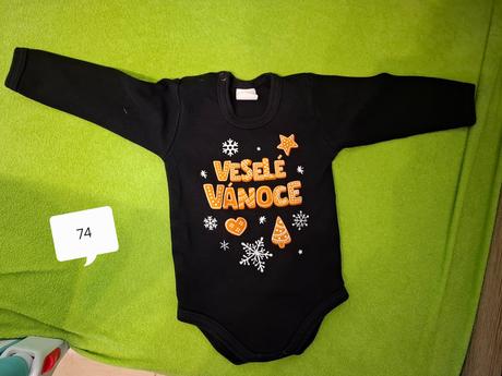 Vánoční tričko (velikost 74), 74